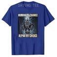 thumbnail image 4 of Camiseta divertida "Human By Chance Alpha By Choice", camisa divertida "Alpha Wolf Meme, abraza tu esencia alfa, ropa divertida de valor, frase, 4 of 5