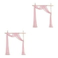 thumbnail image 1 of tredstone Polyester Elegant Wedding Arch Drapes For Enchanting Ceremony Wedding Arch Draping Fabric Easy Care pink 2Set, 1 of 6