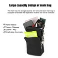 thumbnail image 6 of Bxaolu Small Sling Bag for Men and Women with 3 Pockets, Multipurpose&nbsp;Backpack Crossbody Chest Bag Casual Travel Bag for Hiking, Black, 6 of 9