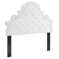 thumbnail image 2 of Modway Diana Tufted Performance Velvet Twin Headboard in White, 2 of 9
