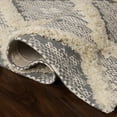 thumbnail image 5 of Superior Evren Hand-Tufted Cotton/Wool Textured Geometric Dove/Gray Farmhouse Area Rug, 6' x 9', 5 of 7
