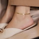 thumbnail image 4 of Blade Snake Chain Anklet For Women Width 3/4/5mm Gold Color Foot Bracelet On Leg Stainless Steel Chain Beach Accessories Jewelry, 4 of 5