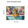 thumbnail image 2 of ZFLMY Tiger in bathtub bath canvas wall art decoration suitable for living room, bedroom, dormitory, bathroom 20x16in, 2 of 6