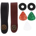thumbnail image 1 of 1 Set Guitar Strap Lock Fixing Acoustic Guitar Neck Strap With Guitar Pick, 1 of 9