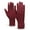 Wine Red, variant on Womens Winter Gloves - Suede Gloves with Cute Bow - Finest Selection
