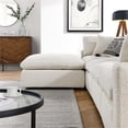 thumbnail image 4 of Modway Commix 5-Piece Upholstered Boucle Fabric Sectional Sofa in Ivory, 4 of 5