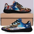 thumbnail image 3 of Anzac Day Animals in War Purple Poppy AuStalia Shoes Sneakers Black Size 4, 3 of 7