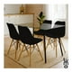 thumbnail image 5 of Set de Comedor Mesa Transparente con vidrio + 4 Sillas Eames negro, 5 of 8