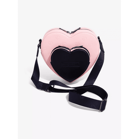Loungefly BLACKPINK All-Over Print Heart Shaped Crossbody Bag