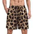 thumbnail image 1 of NICKSUN Shorts de Pyjama Amusants pour Hommes, Bas de Pyjama Courts Doux avec Poches, Imprimé Léopard Mignon, 5TG, 1 of 6