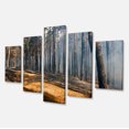 thumbnail image 2 of Feu en Forêt avec Flamme et Fumée - Art Moderne sur Toile, 2 of 3