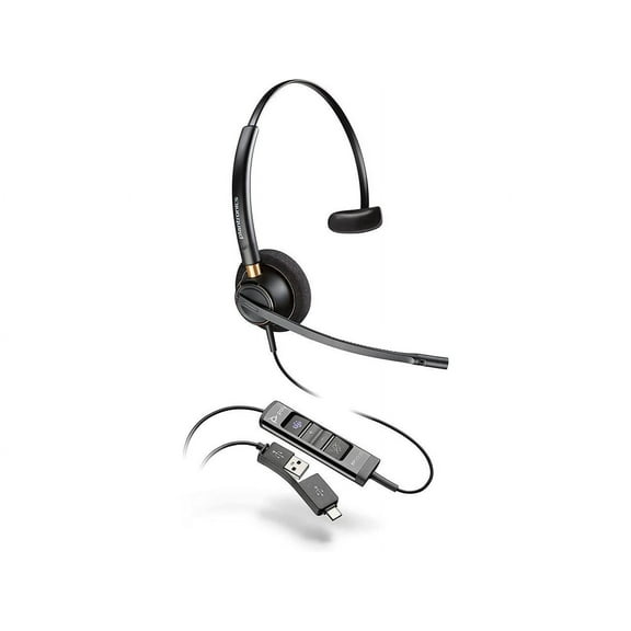 Plantronics Over-Ear Acoustic Hearing Protection Mono Headset, Black