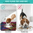 thumbnail image 3 of Dog Food Mat 17x30 Inch Pet Feeding Mat with Colorful Zebra Print, Durable Absorbent Non-Slip Mat, Quick Dry, Easy Clean Featuring Rainbow Zebra and Modern Aesthetic Design, 3 of 5