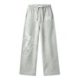 thumbnail image 4 of KHONTS Kids Boys Girls Wide Leg Sweatpants Y2k Gothic Baggy Sweat Pants High Waisted Pants,Size 4-15 Years, 4 of 5