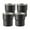 Black, variant on RUseeN 2 Pack 10 oz Stainless Steel Cups, Pint Cups, Stackable Metal Cups, Shatterproof Drinking Glasses for Cold Drinks, Beer, Wine, Bars, Parties