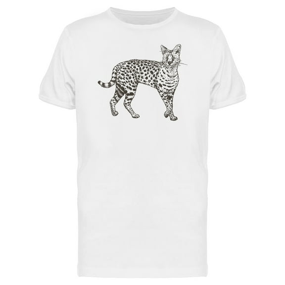 Sketch Of A Serval Tee Men's -Image by Shutterstock