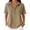 AO17_Camel, variant on Womens Summer Waffle Knit Tops Henley Button Down Short Sleeve Casual Trendy Shirts Basic Tee Blouses 2026 Spring Shirt Camel L