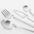 thumbnail image 2 of Cutlery Set,Stainless Steel Dinner Tableware,Flatware Set,Knife Fork Spoon Dinnerware Set Party Set(Silver,8 PCS), 2 of 2