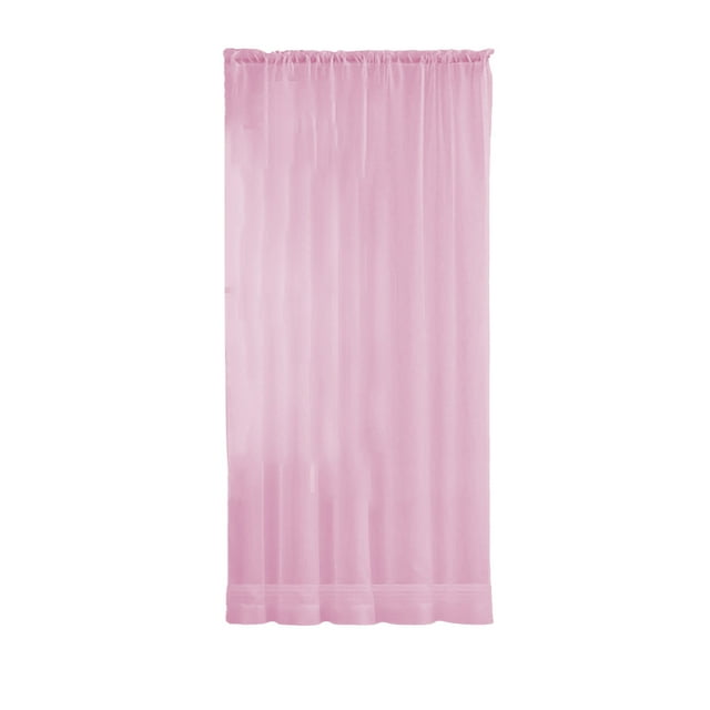 Bwiyojiz Outdoor Decor 83x41" Solid Color Curtains Gauze Semi Shade Polyester Decorative Through The Rod Models, Home Gifts