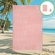 thumbnail image 4 of Toalla de playa de rayas con flecos y mochila, accesorio de baño grande, bordado disponible, toallas de playa de algodón., 4 of 7