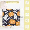 thumbnail image 3 of SKYSONIC 3 PCS Halloween Pumpkin Bat Ghost Baby Muslin Washcloths, Face Towel Burp Cloths Ultra Soft Absorbent Cotton Bath Wipes Towels for Newborn Boys Girls, 3 of 7