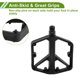 thumbnail image 3 of Pedal de bicicleta de aleación de aluminio universal sin tiras reflectantes negro, adecuado para ejes de 14 mm, pedal de bicicleta antideslizante para BMX MTB bicicletas de carretera 1 par, 3 of 7
