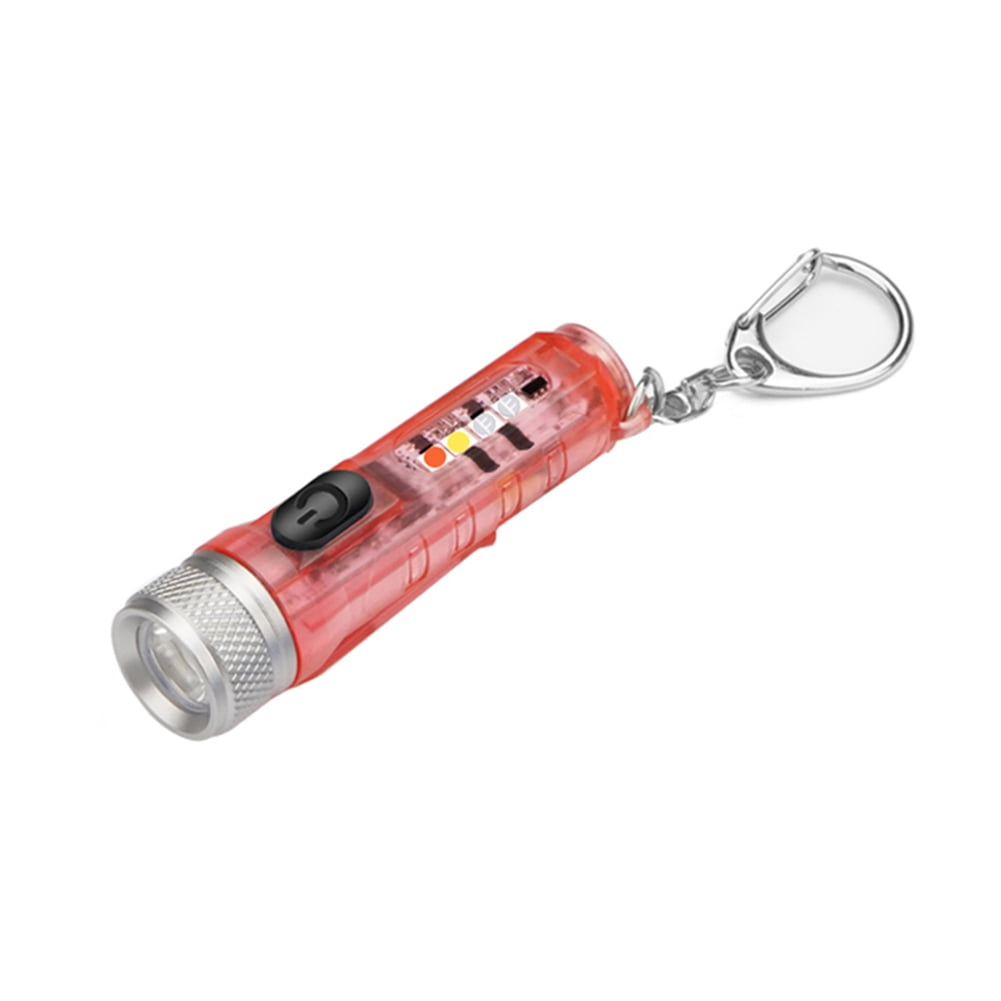 Mini LED keyring Flashlights Portable USB rechargeable High-light Pocket Torch 