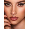 thumbnail image 5 of Titanium 16G D Shaped Nose Rings Hoops 8/10mm - Higned Segment Clicker Septum Rings Daith Conch Cartilage Piercing Jewelry for Women Men, Silver/Gold Plated, 2PCS, 5 of 6