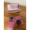 thumbnail image 1 of RARE NEW Genuine MIU MIU Transparent Green Gold Round Sunglasses SMU 50Q TWN-1E0, 1 of 4