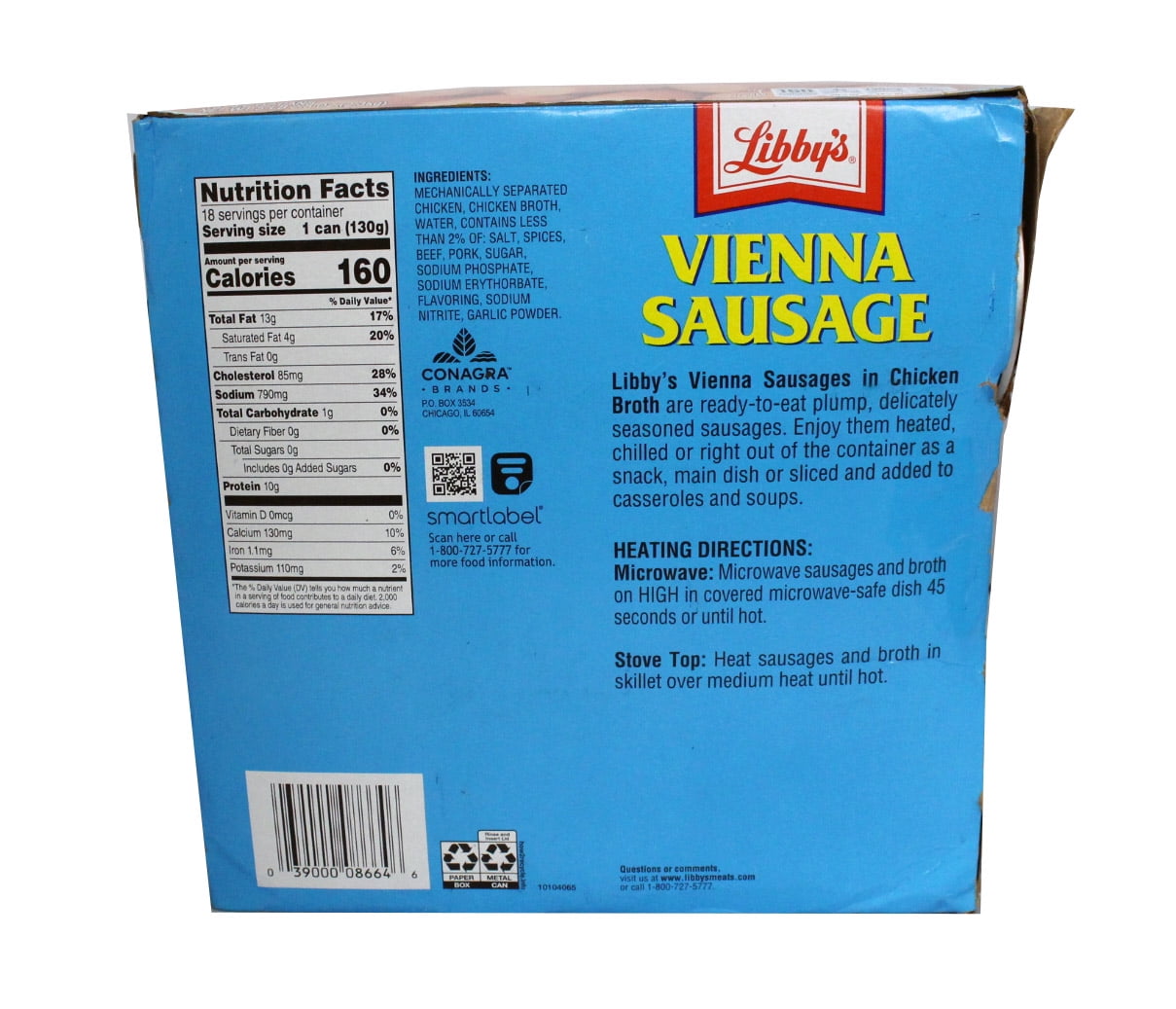 Vienna sausage can label
