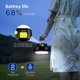 thumbnail image 3 of Camping Light, Solar Light Rechargeable Lantern Camping Light, 96 LEDs 5 Speeds Brighter Portable Tent Light with USB Support Phone Charging Emergency, 3 of 5