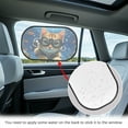 thumbnail image 4 of Yuyamidu Cat Car Window Shade for Baby 2 Pack Cute Car Sun Shade for Window Baby Fish Side Window Sunshades for Kids 20" x 12" Car Interior Decoration, 4 of 7