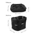 thumbnail image 2 of Cesta plegable para bicicleta, cesta extraíble para manillar de bicicleta, soporte para cesta de lona delantera para bicicleta, carrito para mascotas fácil de instalar para picnic, compras, mascotas p, 2 of 4