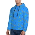 thumbnail image 3 of Lsque Colorful Snake Pattern Casual Men's Hoodie,Hooded Sweatshirt with Kangaroo Pocket,Pullover Hoodie-Medium, 3 of 7