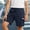 Blue, variant on Liyamei Boys Cargo Shorts with Drawstring and Pockets for Summer Outdoor Size 7-12,Black