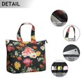 thumbnail image 2 of Flower Women's Large Weekend Travel Bag Moving Canvas Handbag Thick Double Layer Beach Weekend Travel Unisex Hospital Maternity Delivery with Toiletry Waterproof, 2 of 5