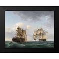 thumbnail image 2 of Birch, Thomas 18x15 Black Modern Framed Museum Art Print Titled - Engagement between the United States and the Macedonian, 2 of 5