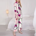 thumbnail image 4 of Lsque Sanrio Pattern Long Sleeve Pajama Set for Women - Soft 2-Piece Sleepwear and Loungewear Set with Pockets, Comfy Nightwear, 4 of 8