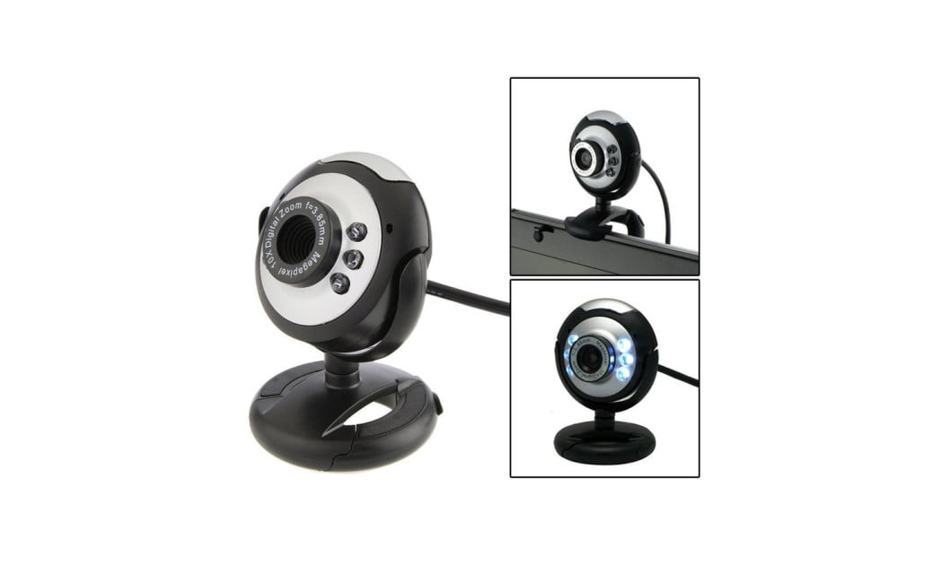 USB HD night vision Webcam Camera With Microphone Mic LED For PC Computer 