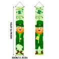 thumbnail image 2 of MXTPOV St Patricks Day Banner, Green Shamrock Gnomes Front Porch Decor for Party Home Decor, St Patricks Day Decorations, Lucky Irish Welcome Sign, Garden Decor, 2 of 4
