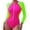 Green, variant on QHFBli Long Sleeve Swimsuit Women UPF 50+ One Piece for Womens Zip Floral Athletic Swim Wear Bathing Suit