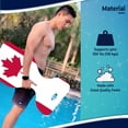 thumbnail image 3 of VOS Phoenix Graphic Printed Saddle Effusion Water Floats: Canadian Leaf Design, 2 Pack - Ultimate Buoyant Seats for Pool, Beaches & Lakes, 3 of 7