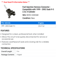 thumbnail image 2 of Fuel Injection Harness Connector - Compatible with 1999 - 2002 Saab 9-5 2.3L 4-Cylinder - Dorman, 2 of 2