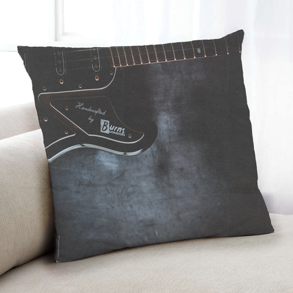 Ahgly Company Music Guitar Indoor Throw Pillow, 18 inch by 18 inch
