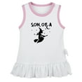 thumbnail image 2 of iDzn Son of a Witch Funny Dresses For Baby, Newborn Babies Skirts, Infant Princess Dress, 0-24M Kids Graphic Clothes (White Sleeveless Dresses, 18-24 Months), 2 of 4