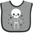 thumbnail image 3 of Inktastic Happy Halloween Spooky Skeleton and Stars Boys or Girls Baby Bib, 3 of 4