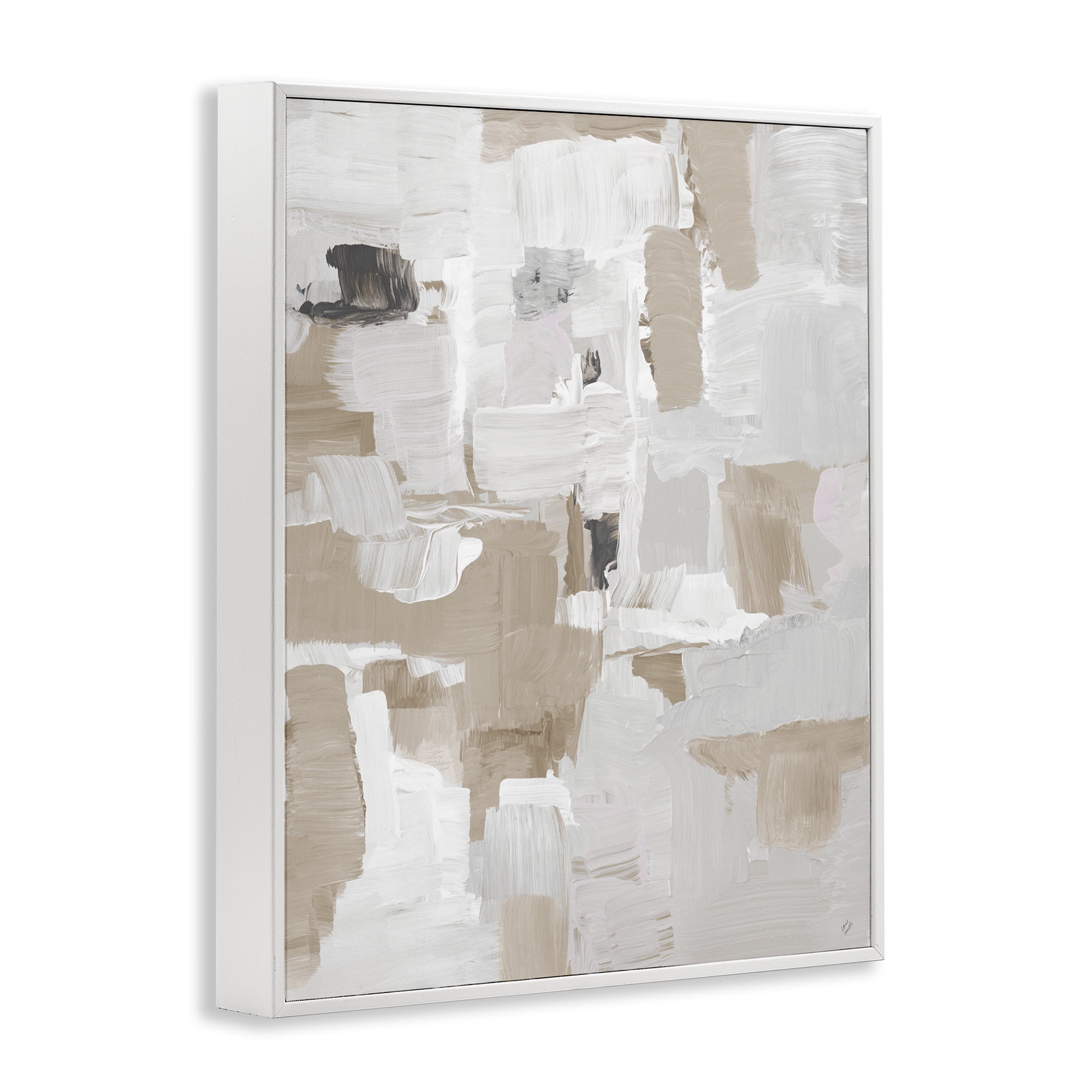 Stupell Industries Beige & White Peace White Framed Giclee Art, design by Lanie Loreth