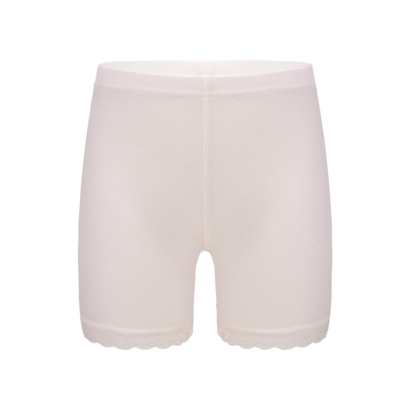 Yartina Kids Girls 6 Packs Solid Color Safety Dance Shorts Stretchy Underskirt Pants Cycling Athletic Bottom Black&White&Grey&Pink&Hot Pink&Nude 150