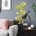 thumbnail image 4 of ionze Home Decor 3d Acrylic Mirror Wall Decoration Stickers Roses Diy Self Adhesive Wall Art Decorations Home Removable Decorations Living Room Bedroom Bathroom Office Home Accessories （A）, 4 of 5