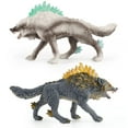 thumbnail image 4 of Wolf Solid Pvc Action Figure Desktop Decorative Ornament Collection Gift Home Decoration Educational Toy Micro Landscape Animal Model  B, 4 of 7